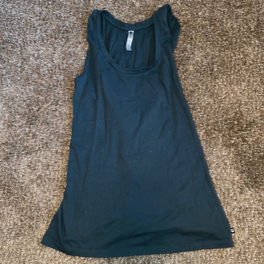 Teal Fabletics workout top